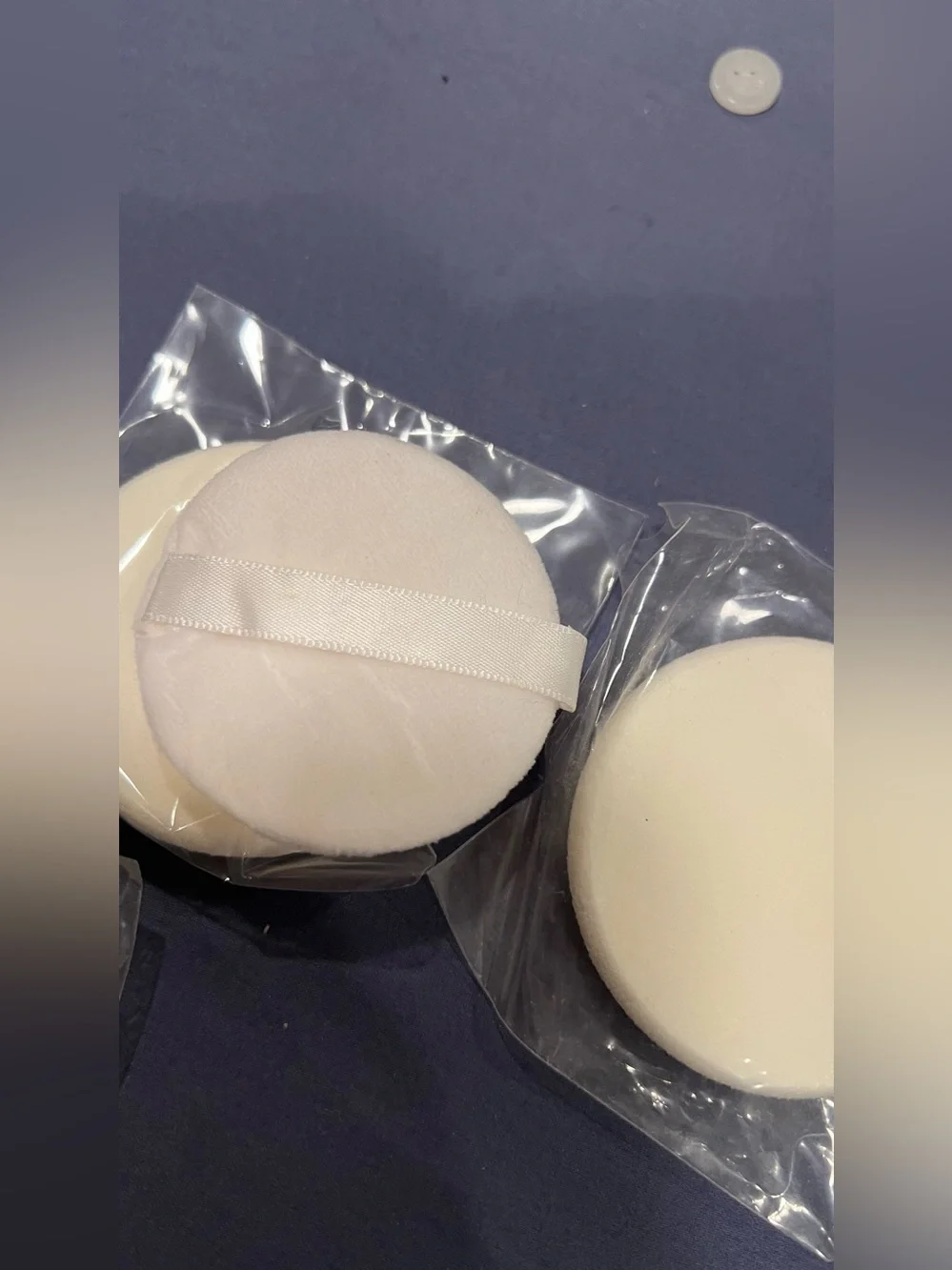 New Neutral Cream Makeup Sponge Puffs - Pack of 5